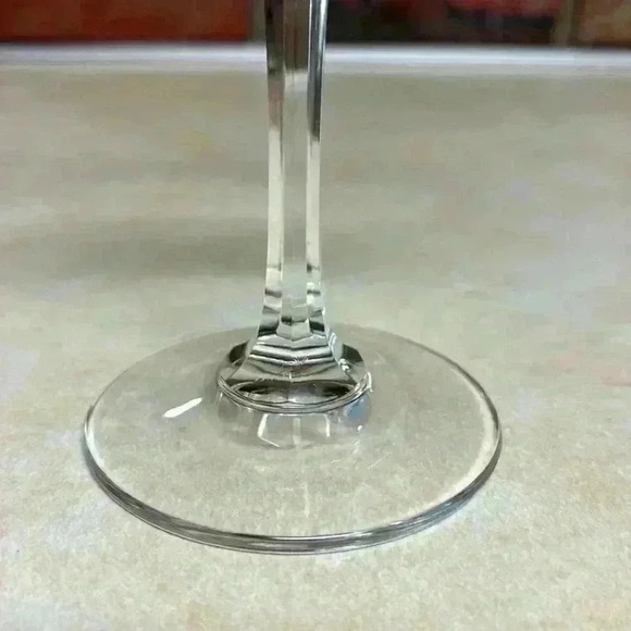 2 Towle Lead Crystal Water/Wine Glasses Pattern "Tudor" - Picture 5 of 8